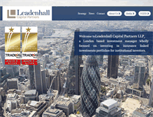 Tablet Screenshot of leadenhallcp.com